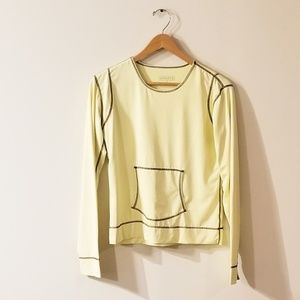 Athleta Yellow Long Sleeve Shirt w/ Pocket